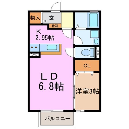 マローネ平針の物件間取画像